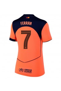 Fotbalové Dres Barcelona Ferran Torres #7 Dámské Třetí Oblečení 2025-26 Krátký Rukáv